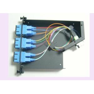 High Density 12 SC Connector MPO Cassette Patch Panel For Cable Wiring System