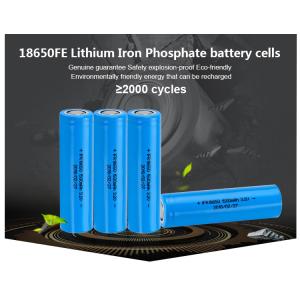 Deep Cycle LiFePO4 Batteries 18650FE 3.2v 1500mAh Cylindrical Lithium Iron