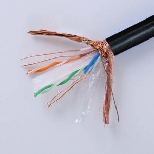 China Outdoor Waterproof Cat6 SFTP Shielded Twisted Pair Cable 305mFor Network on sale