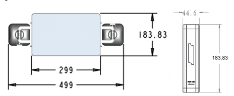 3.5W 277V Explosion Proof Emergency Exit Lights 499x183x44.6mm