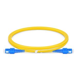 Cheap 9 / 125um Single Mode Fiber Patch Cable With SC UPC Connectors And 3M Length for sale