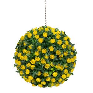 15.7 Inch 4 Layers Artificial Plants Round Ball For Backyard Balcony