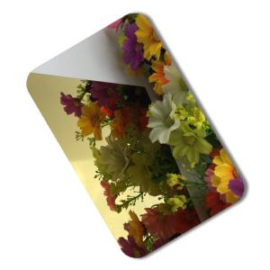 201 304 316 Mirror Finish Stainless Steel Sheet Decorative Titanium Gold 8K