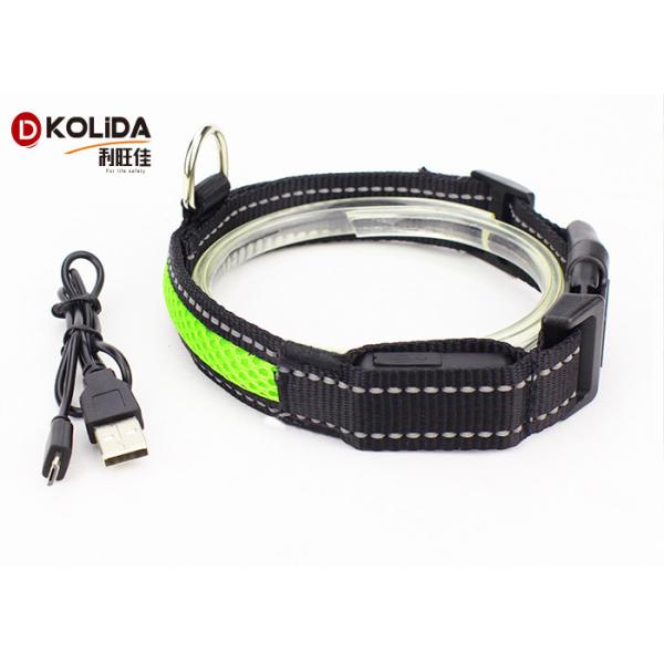 Pet Buckle LED Waterproof Illuminated Dog Collar Nylon For Doggie Safety