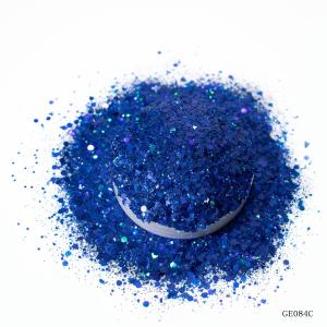 Bulk Laser PET Hexagonal Plastic Glitter Mixed Black Multicolor Powder