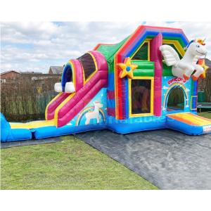 Customized Unicorn Jumping House Inflatable Bouncer Slide