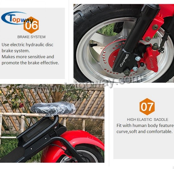 Best selling 8inch scooter 1000w electric chinese motorcycle citycoco