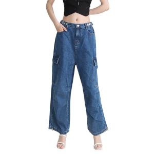 Cheap high Waist casual pant with zipper women's long pants for sale