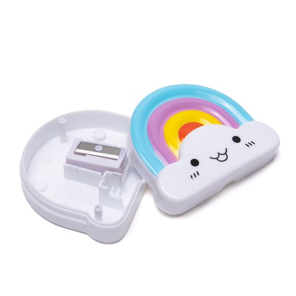 KID SAFE PATENT Hot Selling Cheap Horse Baby Cute Fancy Custom Rainbow School Manual Single Hole Animal Pencil Sharpene