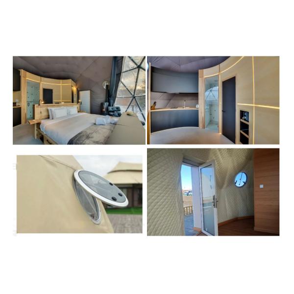 6m 6-8 Person Transparent Glamping Hotel Igloo Geodesic Dome Tent For Outdoor Activities