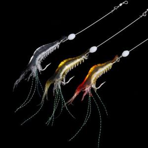 Soft Shrimp Bait Night Fishing Lures 9cm 6g Simulation With Hook