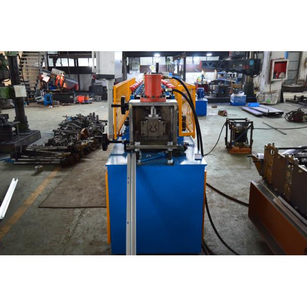 12 Rollers Steel T Post Stud And Track Roll Forming Machine With Hydraulic Punching Holes