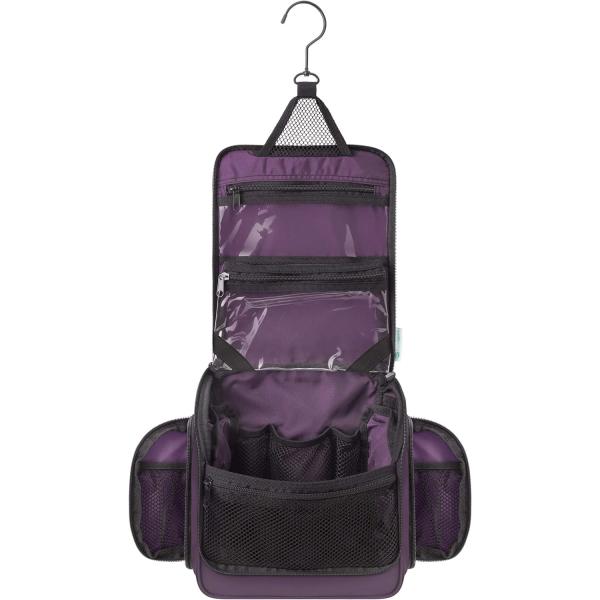 Hanging Toiletry Travel Bag with Expandable Compartments Detachable TSA Friendly