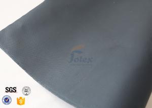 Cheap 0.45mm 530gsm Black PU Fiberglass Fabric For Welding Thermal Insualtion for sale