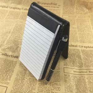 Reporters' Must-Have A7 PU Leather Cover Notepad with Gel Pen 2 Colors