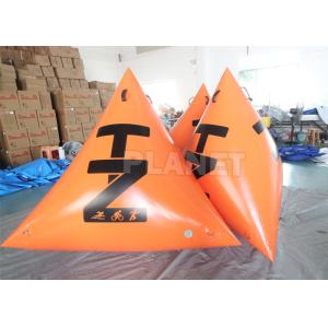 Custom Logo 1.5m Airtight Water Floating Race Marker Air Buoys Swim Triathlon Inflatable Triangle Buoy