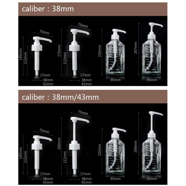 25ml Black Pour Sauce Plastic Syrup Pump Fast Food Kit