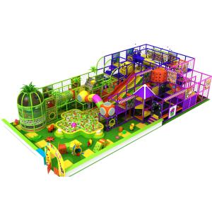 two level candy theme trampoline park kids indoor play gym with ball pool and