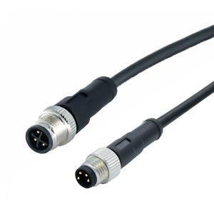 M12 To M8 3-17 Pins Male Female 2 Plugs Waterproof Ip68 M8 With M12 Cable