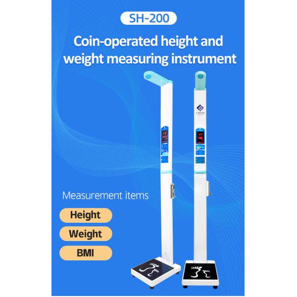 Quality LED Screen Coin Operated Height And Weight Scales For Pharmacy SH-200 wholesale