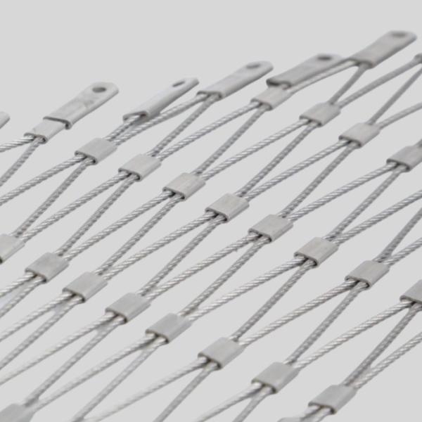 3.0mm 38 X 38mm Stainless Steel Cable Mesh For Safety Protection