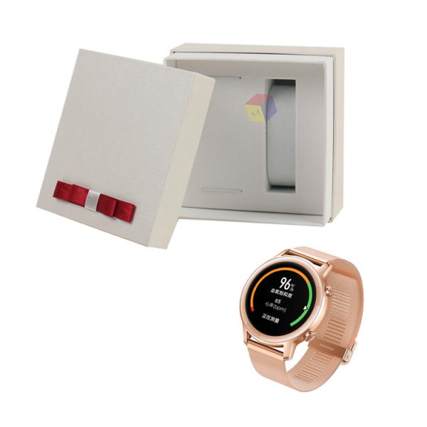 Stylish Square Paper Cardboard Watch Packaging Box for Couples Customized Design