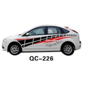 Cheap Custom PVC Personalised Car Body Sticker QC-226K for sale