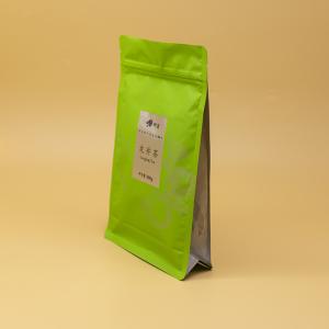 Anti-Odor Eight Sided Sealing Flat Bottom Bags For Tea Packaging With Specialize