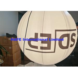 Round Inflatable Lighting Decoration , Inflatable Balloon Light With Branding