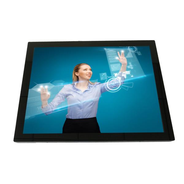 Quality 15" zero-bezel PCAP multi touch LCD monitor display vandal proof, G+G, IP65 front, low power wholesale