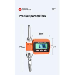 Easy Unit Change Portable Heavy Duty Digital Crane Scale 500Kg/300Kg LCD