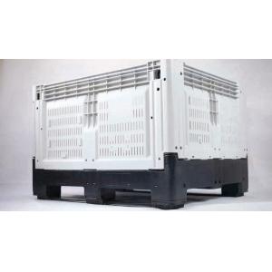 Bulk storage stackable collapsible pallet foldable grid mega plastic pallet box