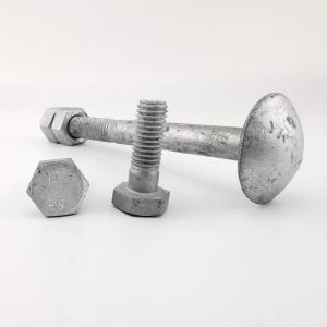 ASTM A394 Type 1 Hot Dip Galvanized Step Bolt for Tower with two Nuts