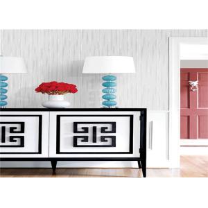 China Contemporary PVC Waterproof Wallpaper Removable With Vertical Stripes Pattern on sale