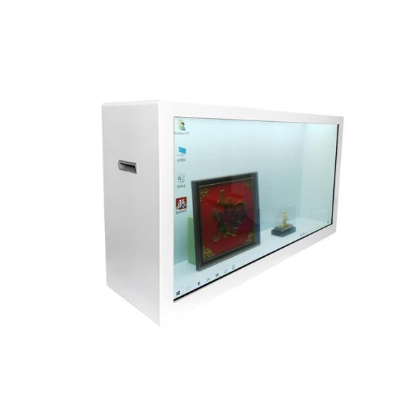 55 inch Capacitive touch screen transparent lcd display digital signage for