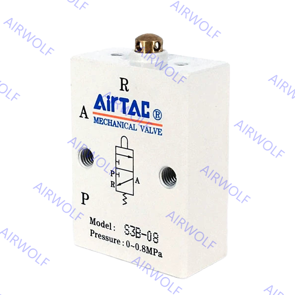 S3B-M5, S3B-06, S3B-08 AIRTAC S3 Series 3/2 way Control Valve M5 1/8" 1/4"