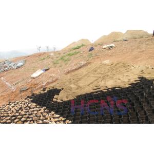 Stretched Perforated HDPE Slope Protection Geocell Mesh For Retaining Wall And