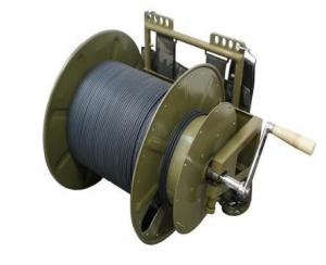 Cheap Outside Fiber Cable Assembly , Mental Retractable Fiber Optic Cable Reels for sale
