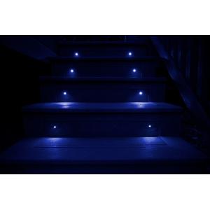 Round 12V 1W SS Recessed Stair Lights For Paths