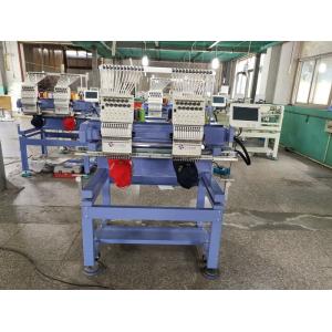 Fast Speed Two Head Embroidery Machine / Computerized Embroidery Sewing Machine
