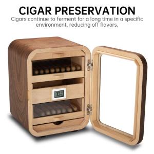 Custom High End Cigar Packaging Large Capacity Humidor Case