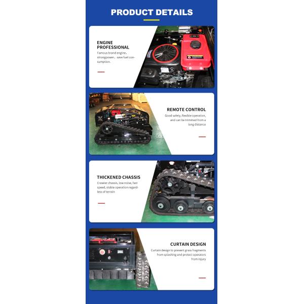 Popular Product Multi Functional Remote Control Lawn Mower Lawn Mower Sold at Factory Price