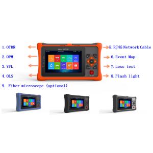 SM 1310/1550nm Mini Otdr Machine With OPM OLS VFL RJ45 Cable