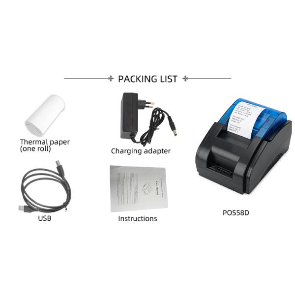 Printing Method Thermal Line Printing 58mm Thermal Printer for Eryin Customize Desktop