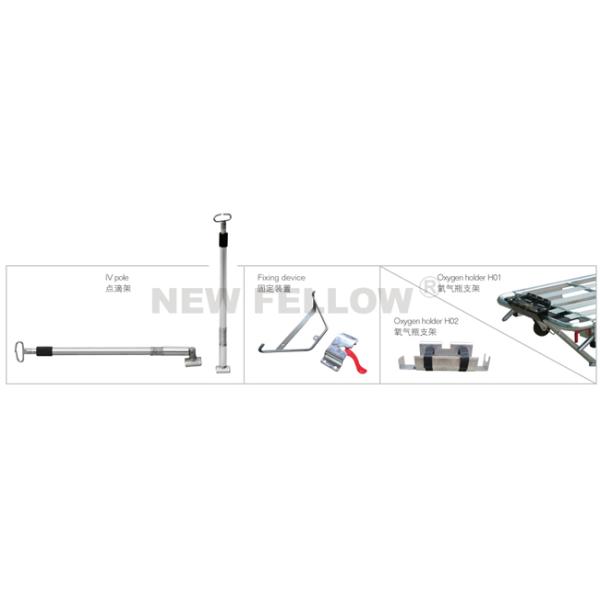 Detached Wheeled Patient Transport Stretcher Stainless Steel Stretchers