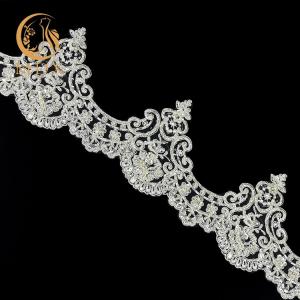 Garment Types Of Lace Trim Beaded Exquisite Handmade 20 % Polyester