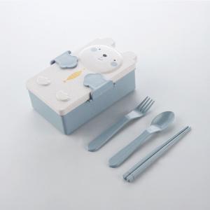 PP And Wheat Straw Fibre Lunch Box 2 Compartments Bento