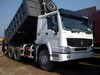 Cheap Tipper truck 371hp RHD or LHD WD615 engine white color Standard type and good quality for sale