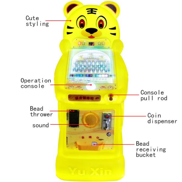 Quality 19mm Tiger Arcade Pinball Machine Fun-Filled Entertainment Colorful Design Skill Testing Game Ideal For Kids wholesale