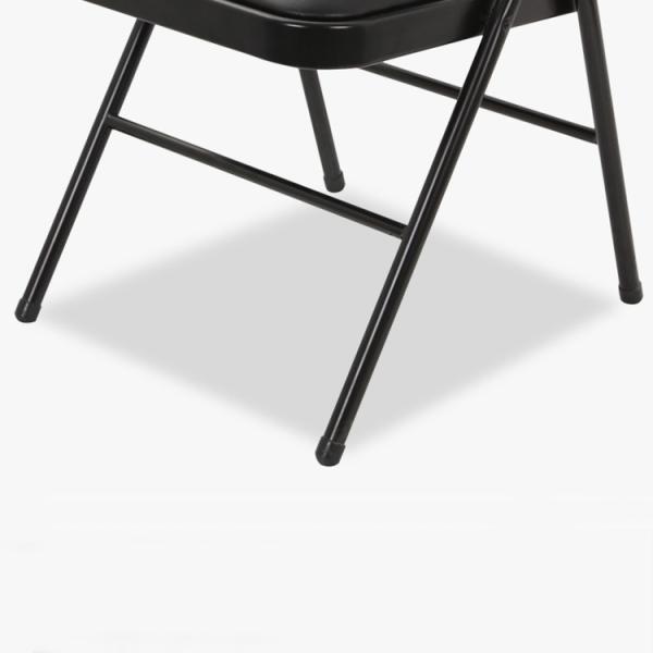 Hospital Living Room Stackable Folding Dining Chair with Colorful Soft PU Leather